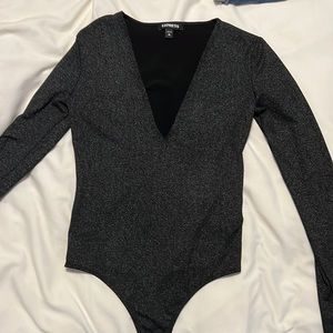 Thin shiny bodysuit